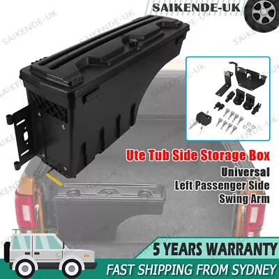 Universal Ute Tub Lockable Left Side Tool Box Storage For Ford Ranger 2012-2020 • $145