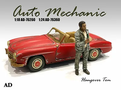 American Diorama 1:18 Scale (10cm) Mechanic Figure - Hangover Tom # AD-76260 • $9.99