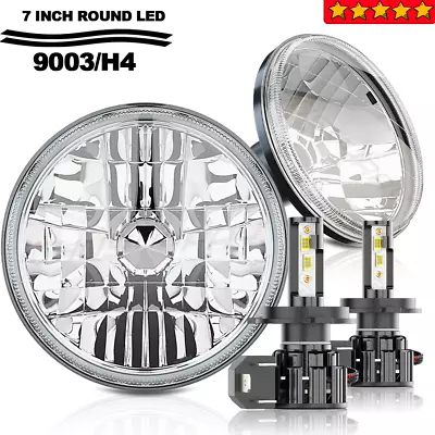 DOT Approved Pair 7inch Round LED Headlights H4 Fit Datsun 280ZX 240Z 260Z • $109.99