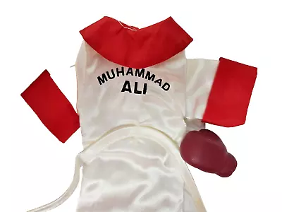 Mohammed Ali Vtg 70s Mego Cassius Clay 1976 Satin Robe Boxing Glove No Doll • $31.95