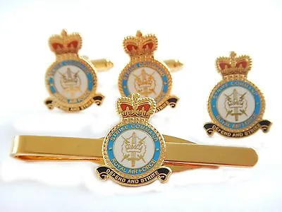 RAF Strike Command Cufflinks Tie Clip Lapel Badge Set Or Individual • £4.99