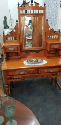 $2200 • Buy Antique 'huon Pine' Dressing Table  Circa 1900