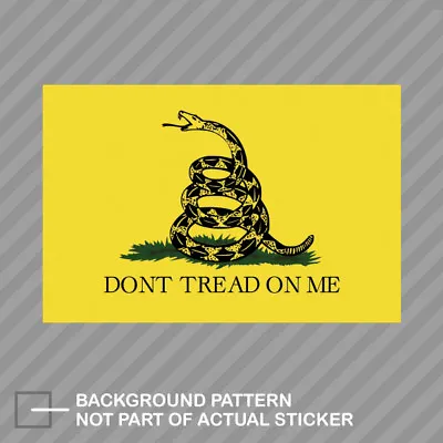 $4.96 • Buy Gadsden Flag Sticker Decal Vinyl Don't Tread On Me 2A