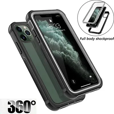 For IPhone 15 14 Pro Max 12 13 XR 7 8 Heavy Duty 360 Full Shockproof Case Cover • £7.91