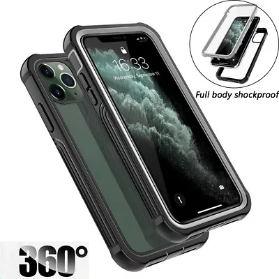 For IPhone 15 14 Pro Max 12 13 XR 7 8 Heavy Duty 360 Full Shockproof Case Cover • £8.99