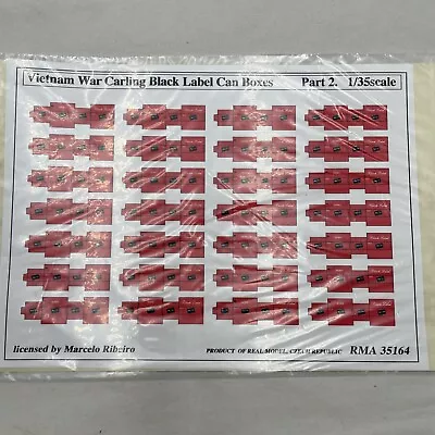 $15 • Buy 1/35 Scale Decals Real Model Vietnam War Carling Black Label Can Boxes Part 2