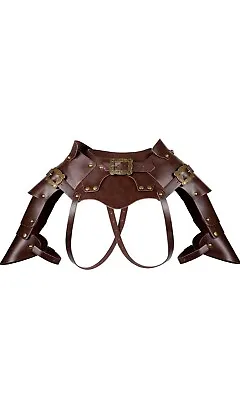 Steampunk Faux Leather Shoulder Armor Harness Gothic Warrior Strap Hzman Cosplay • $69.99