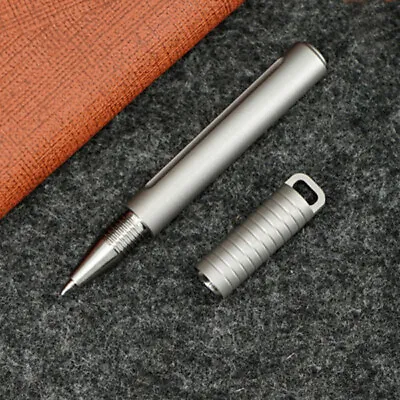 Mini Titanium TC4 Portable Keychain Pen Outdoor EDC Signature Ballpoint Pen • $24.15