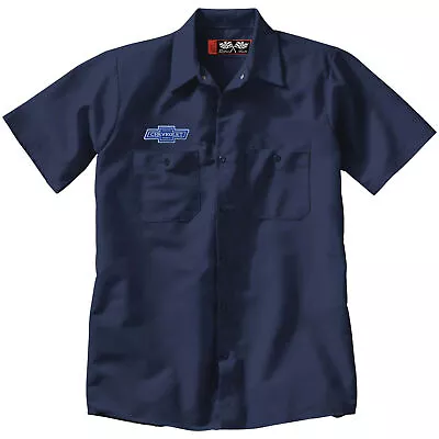 CHEVROLET Embroidered PATCH + Mechanic WORK SHIRT Auto Racing Petrolian CHEVY NV • $29.99