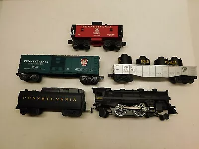 Lionel O Gauge Model Train Pennsylvania Railroad Steam Engine 8632w/Freight Cars • $31