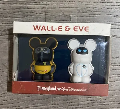 Disney Parks Pin Trading 2011 Wall-E & Eve Vinylmation 3D Pin Set - New • $44.99