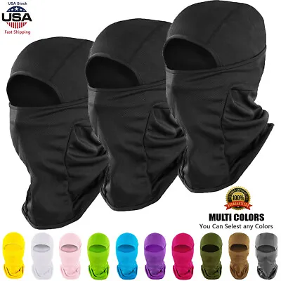 1/3Pack Balaclava Face Mask Adjustable Breathable Windproof UV Protection Hood • $8.98