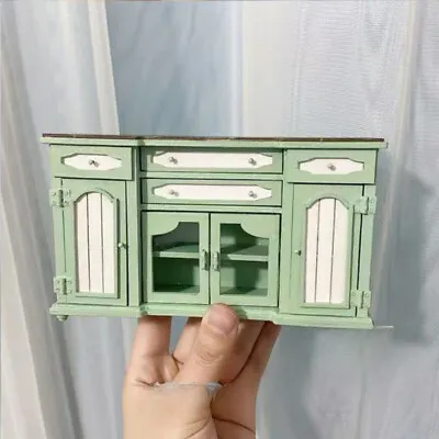 Miniature 1/12 Scale Dollhouse Unfinished Storage Cabinet Sideboard Furniture • $19.79