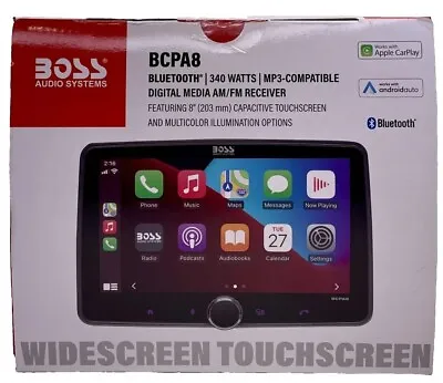 Boss BCPA8 Single-DIN Wired Apple CarPlay & Android Auto 8  Touchscreen • $154.79