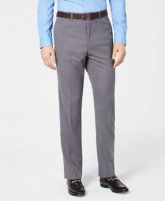 Vince Camuto Slim Stretch Wrinkle-Resistant Gray Textured Dress Pants 30 X 32 • $6.93