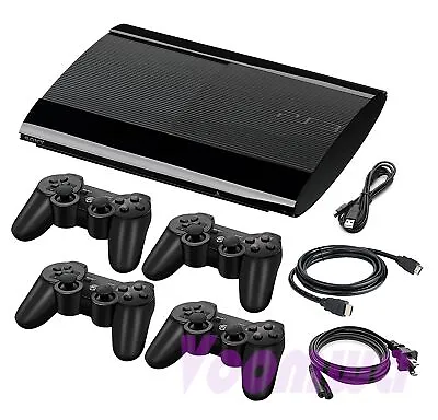 PlayStation 3 PS3 Super Slim Console Pick 1-4 Controllers 12GB 250GB Or 500GB • $164.99