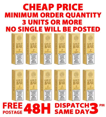 Gold Bar Disposable Vape Pen 600 Puffs 2ml | Ecig |  20mg | Nic Salt 32 Flavors • £3.20