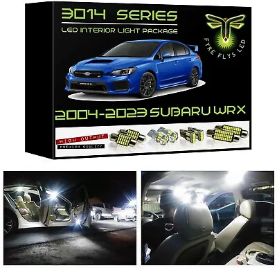 White LED Interior Lights Package Kit For 2004-2022 2023 Subaru WRX 3014 Series • $18.74