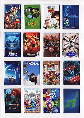 PIXAR MOVIE POSTER MAGNETS (toy Story 2 3 Up Wall-e Cars Nemo Incredibles Disney • $6.99