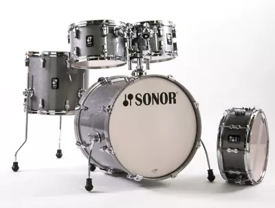 Sonor AQ2 Maple STUDIO 5pc Shell Pack W/20  Bass Titanium Quartz Lacquer • $1489