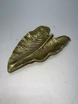 $81 • Buy Vintage 8  Virginia Va Metalcrafters Solid Brass Calla Lily 1948 Leaf Mcm
