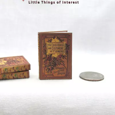 1:6 Scale The LANGUAGE Of FLOWERS Miniature Playscale Readable Miniature Book.  • $13.56