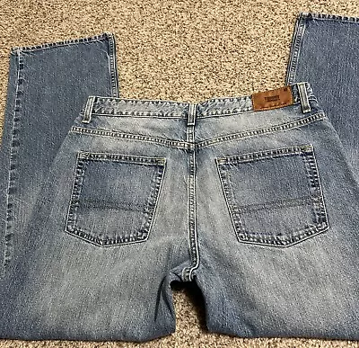 Mens 34/30 Tommy Hilfiger Brand Relaxed Freedom Fit Blue Jeans Size 34 X 30 • $24.99