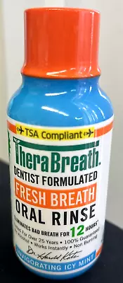 $9.49 • Buy TheraBreath Fresh Breath Oral Rinse - Icy Mint Flavor, 3 Fl Oz. Exp 10/2025