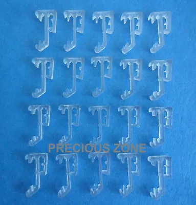 20 Pcs 1 Inch Single Slat Clear Valance Retainer Clips 1  For Wood Or Mini Blind • $16.99