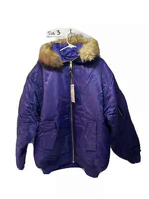 Tanglewood Corp Purple Parka Coat Men’s Size L • $45