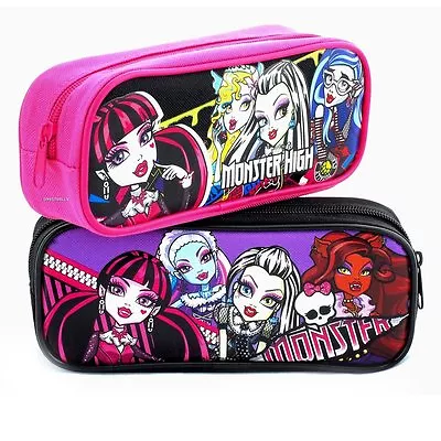 £14.75 • Buy Monster High  Pink/Black Pencil Case Pouch Bag Zipper Pen Stationary School 