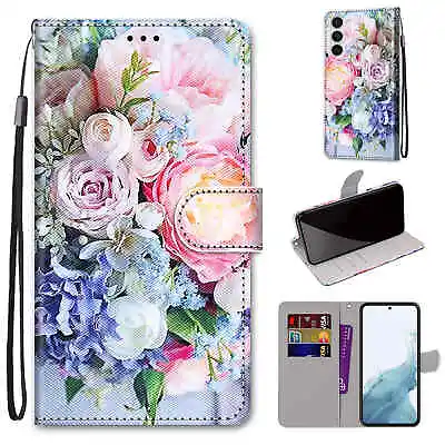 For Various Phone Magnetic Leather Flip Wallet Case Stand Cover Back Hot Luxury • $6.34