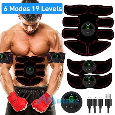 EMS Abdominal Muscle Toning Trainer ABS Stimulator Toner Fitness Binder Gym Belt • $22.83