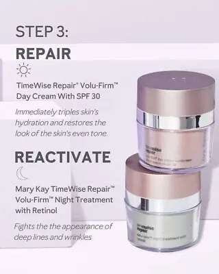 Mary Kay Timewise Repair Volu-firm Set Day & Night Free Shipping Exp 02/25 • $79.89