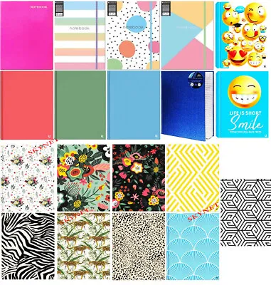 A4 Hardback Notebook Book Lined A5 Notebook Notepad Journal School Home A4 / A6  • £4.69