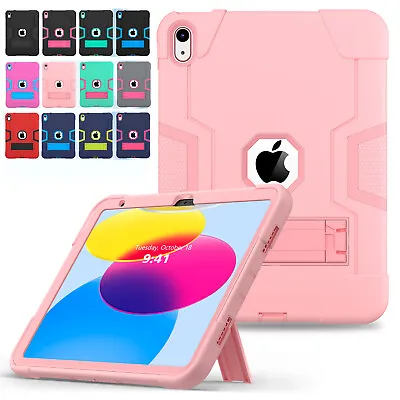 For Apple IPad 10th Generation 10.9  Shockproof Rubber Armor Stand Case Cover • $22.99