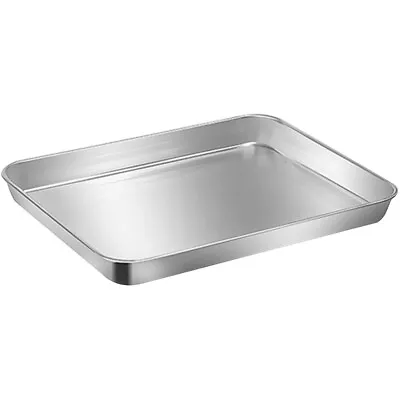  Barbecue Plate Tray Metal Serving Roasting Pans For Ovens Food • £12.19