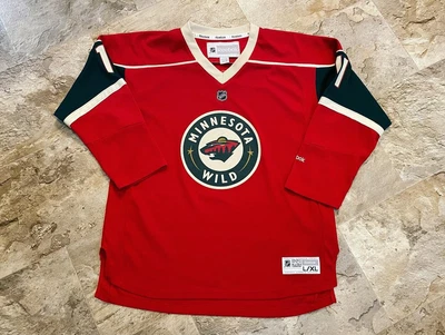 $10 • Buy Minnesota Wild Hockey Jersey Youth L/XL NHL #11 Zach Parise Red Reebok