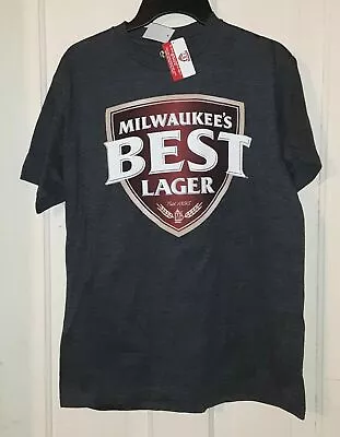 Milwaukee's Best Lager Tee Shirt Charcoal Miller Brewing Co Officially Licensed  • $20