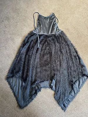 £10 • Buy Ladies Grey Halterneck High Low Dress - One Size - Unbranded - Bnwot