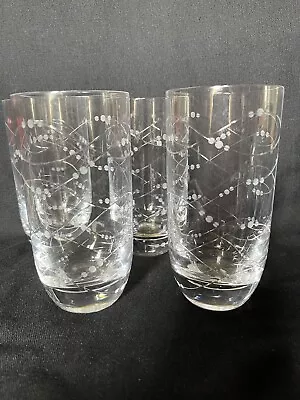 4 Royal Doulton Highball Precious Crystal Tall Water Glasses Heavy Base • $60