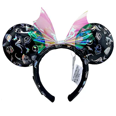 DisneyParks The Nightmare Before Christmas Minnie Mouse Clear Bow Headband Ears • $16.62