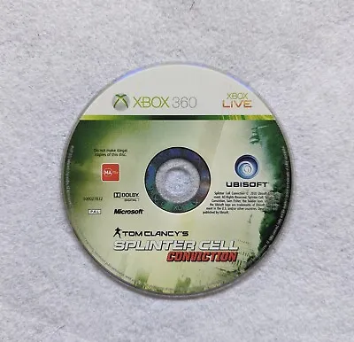 Xbox 360 - Tom Clancy's Splinter Cell Conviction (Disc ONLY) - Free Postage • $5.35