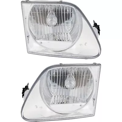 97-03/02 Replacement Headlight For Ford F150 Lightning SVT/Expedition Pair +Bulb • $45
