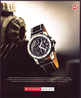 2007 Print Ad Men's Watches Victorinox Swiss Army Alpnach Chronograph • $12.78