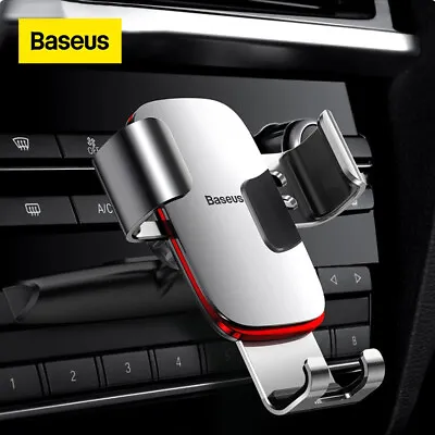 $19.99 • Buy Baseus Gravity Car Phone Holder CD Slot Air Vent Mount For IPhone 14 13 Samsung
