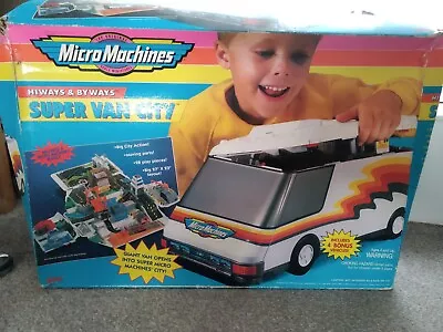 Micro Machines Super Van City Retro Vintage Toy Galoob 7449 1996 Hiways & Byways • £4.99