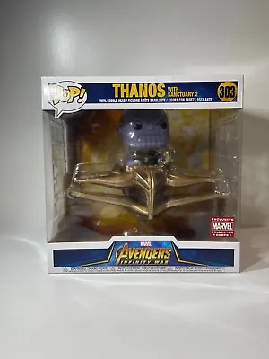 Funko Pop! Marvel Avengers Infinity War Thanos Sanctuary 2 Collector Corps #303 • £18.99