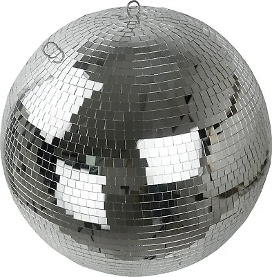 Silver Mirror Ball 600mm 24  Disco Glitter Lightweight Disco Party BBQ Events • £129.99