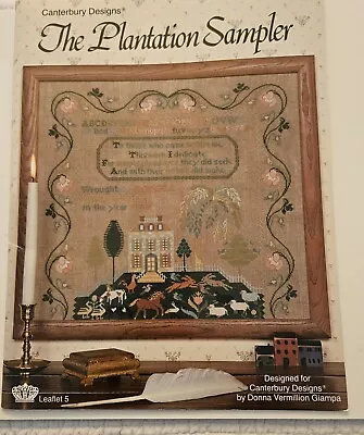 Vintage The Plantation Cross Stitch Sampler Leaflet 5 Excellent HTF • $98